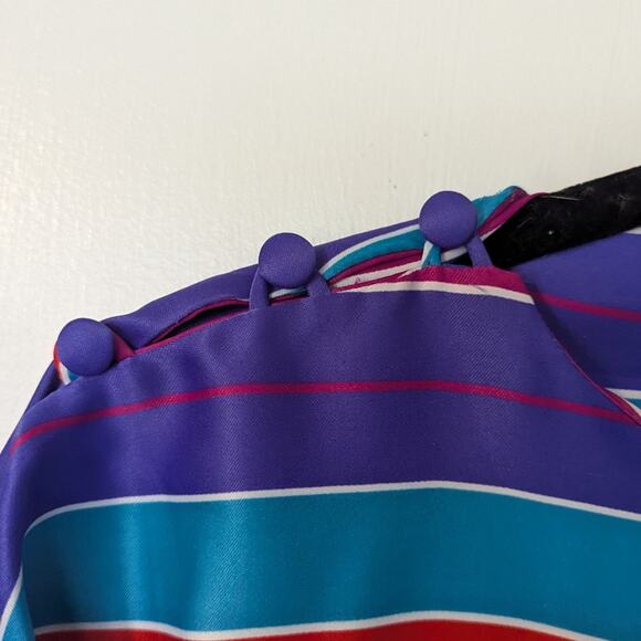 Tori Richard vintage stripe kaftan OSFM - Picture 4 of 9